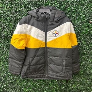 NFL Gray and Yellow Puffer Jacket